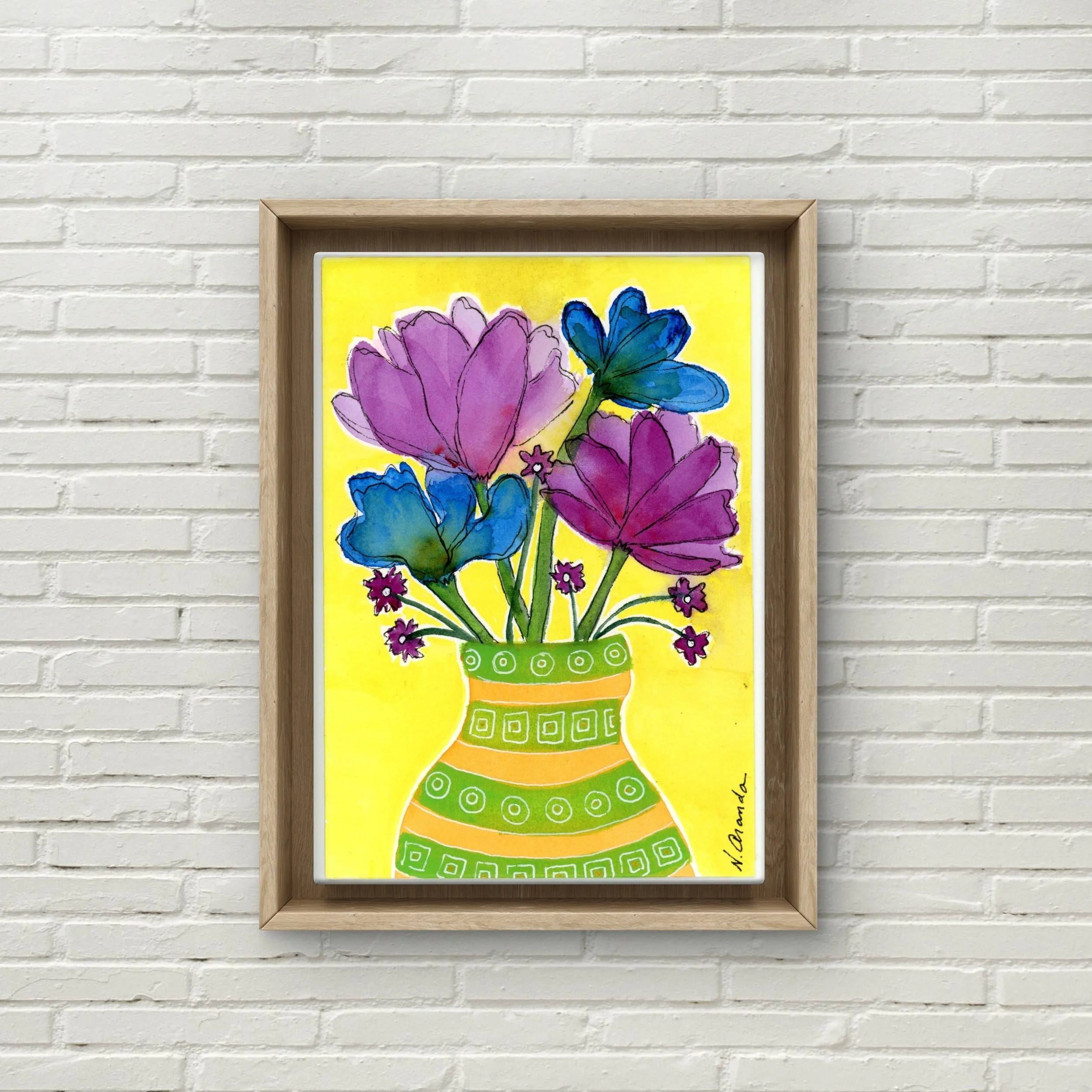 Silk Flowers - print