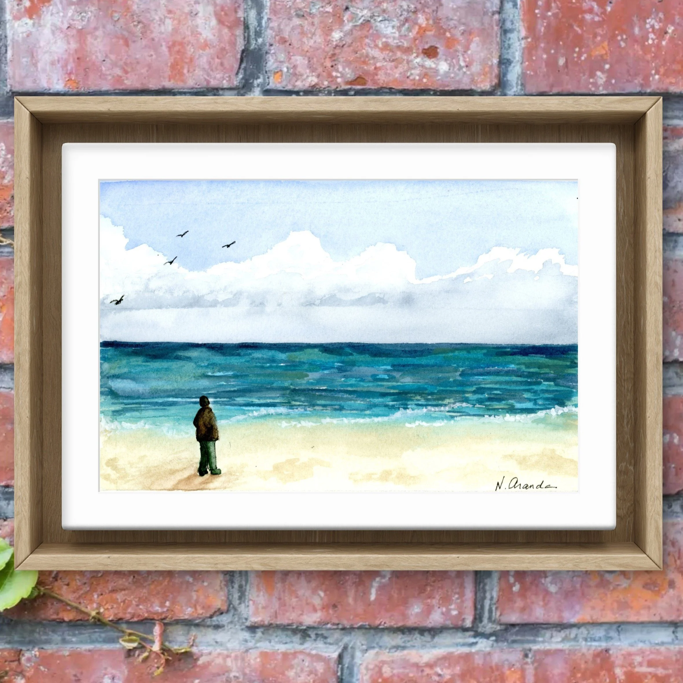 Winter Beach - print