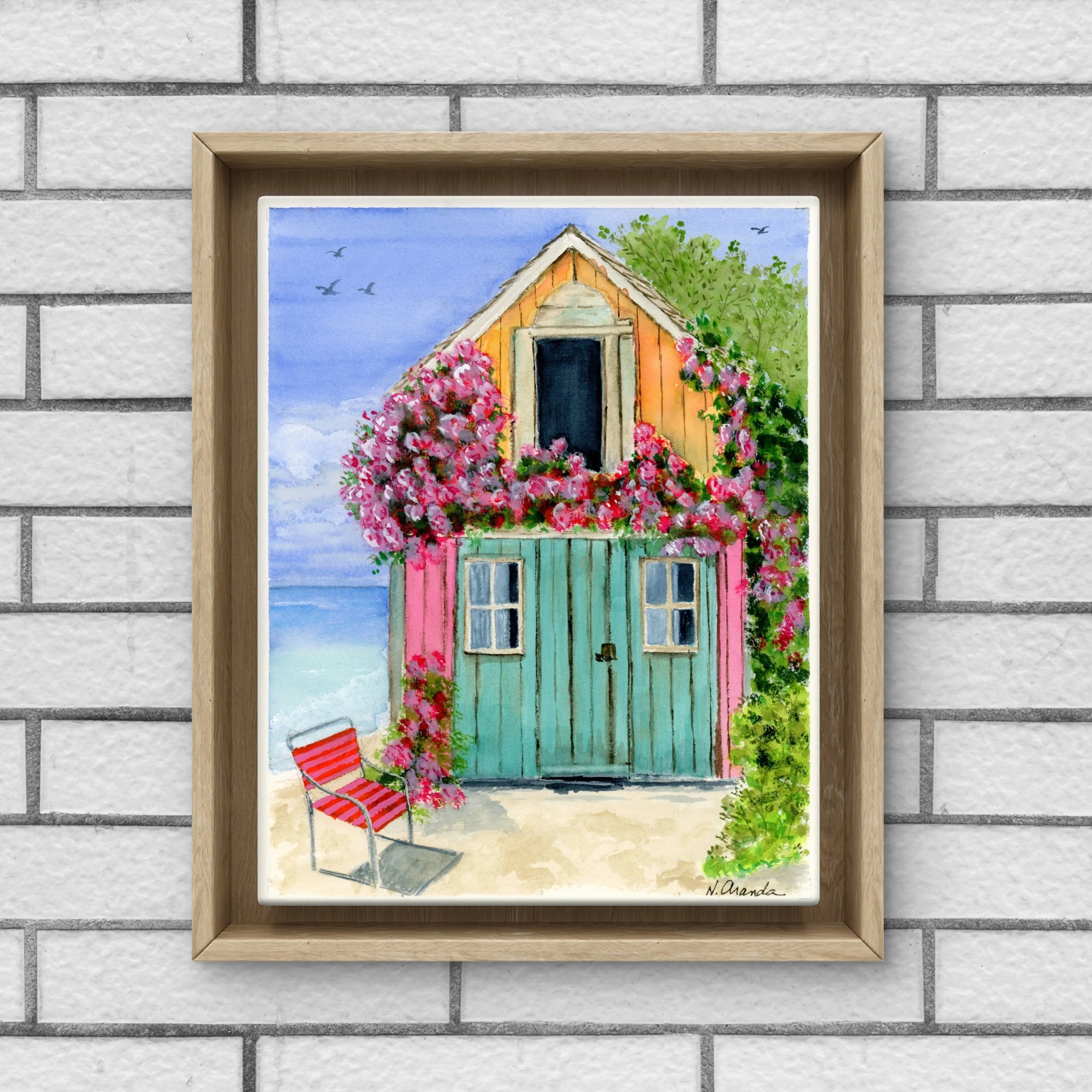 Cottage by the Sea - print