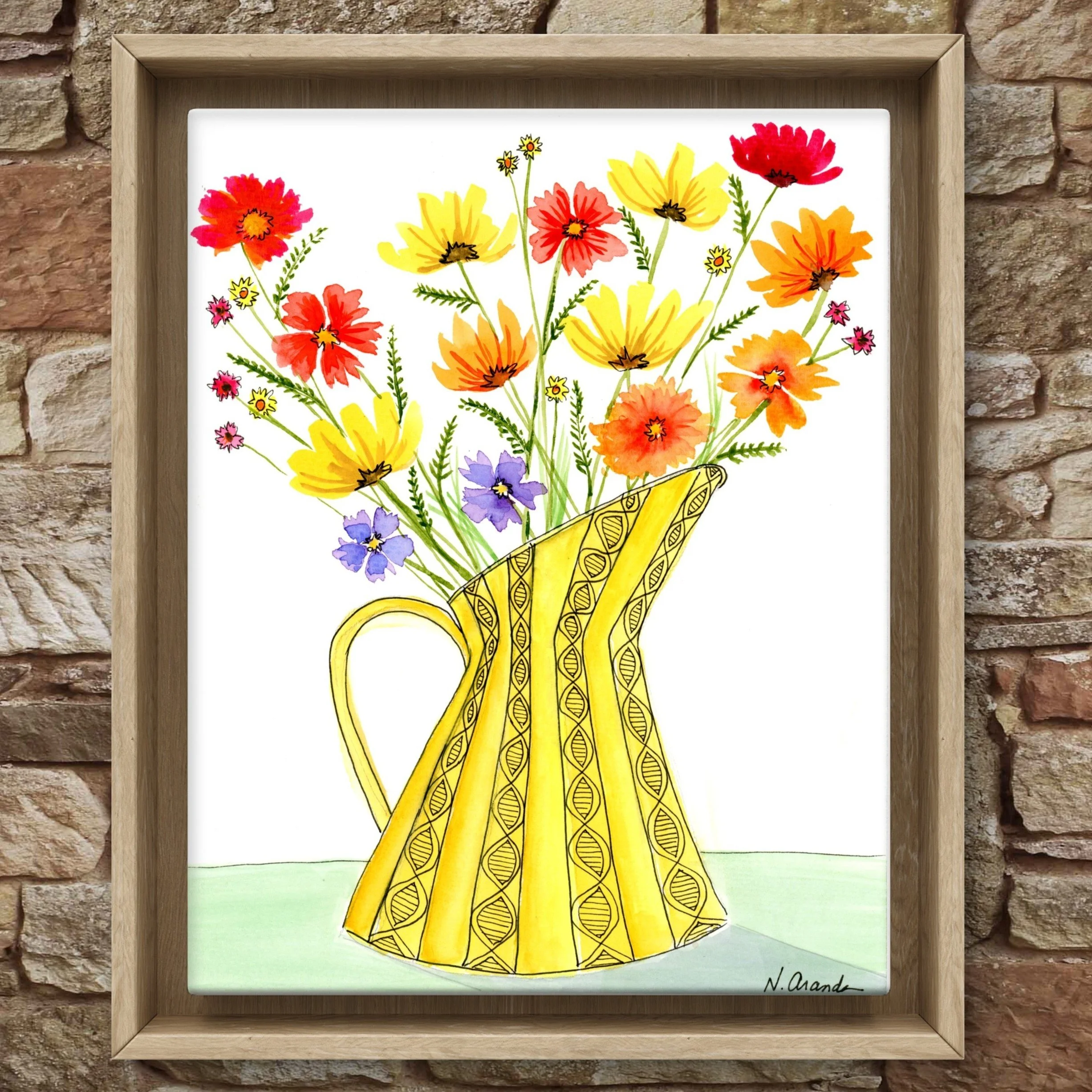 Yellow Pitcher - print