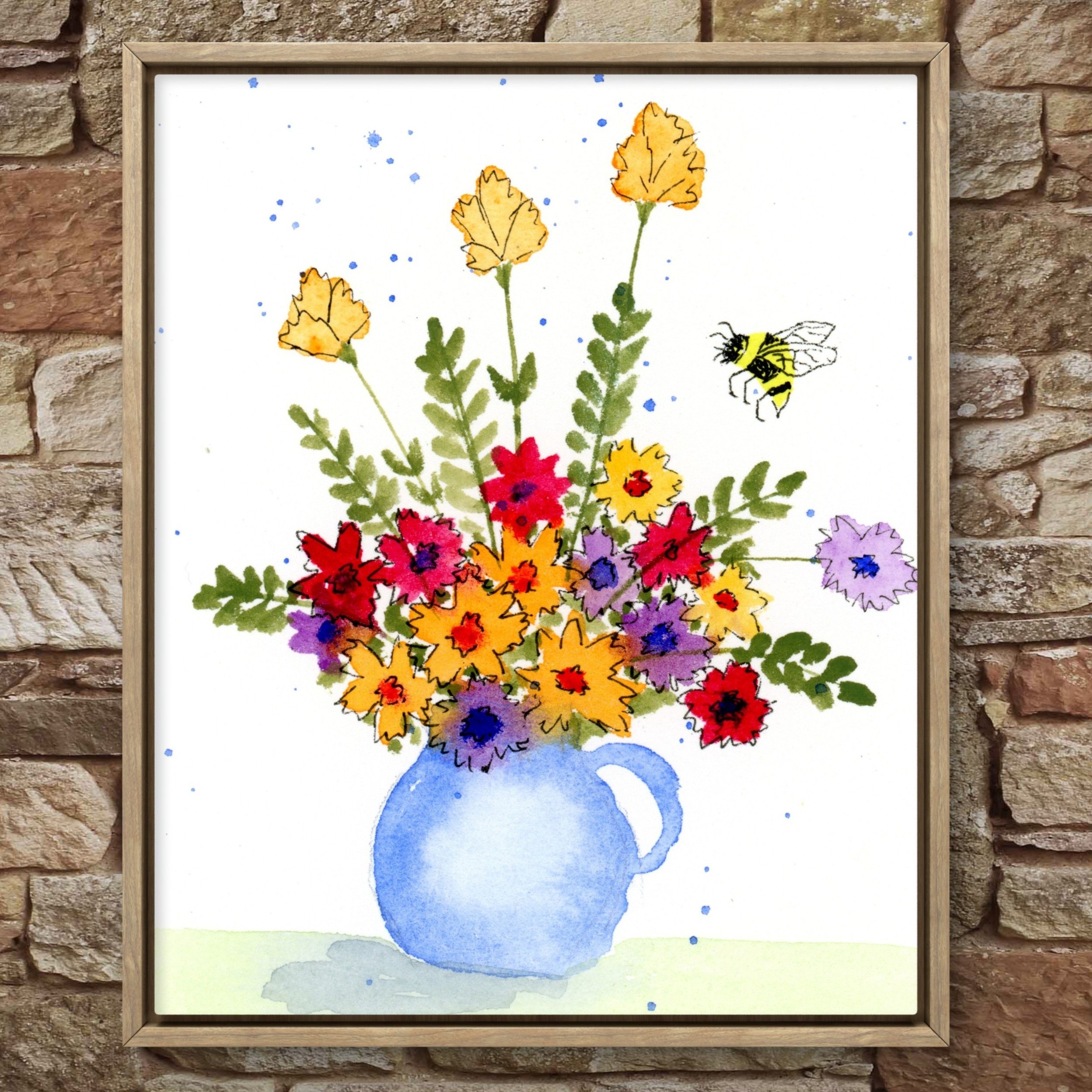 Dainty Bunch of Wildflowers - print
