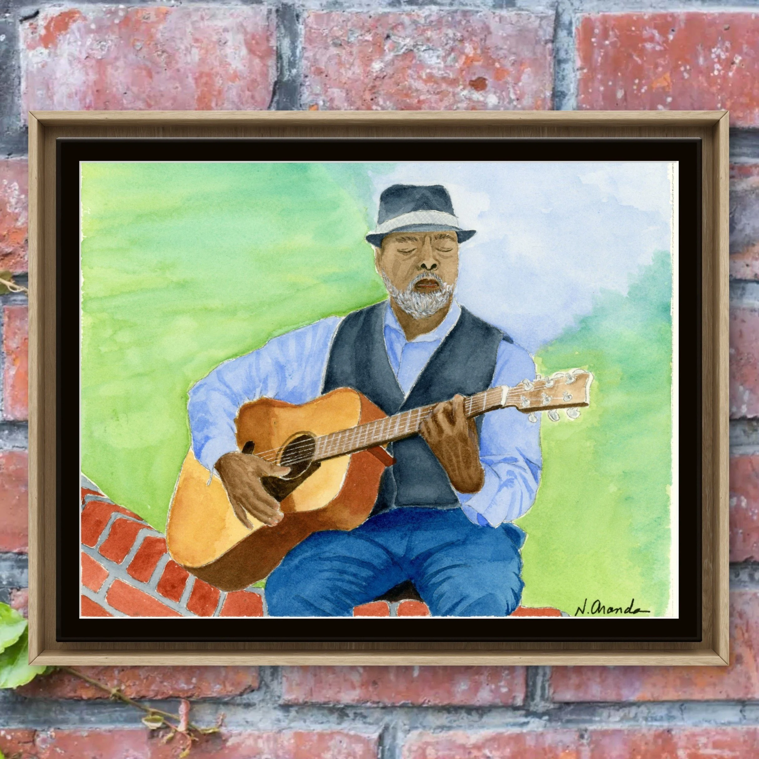 Guitarist - print