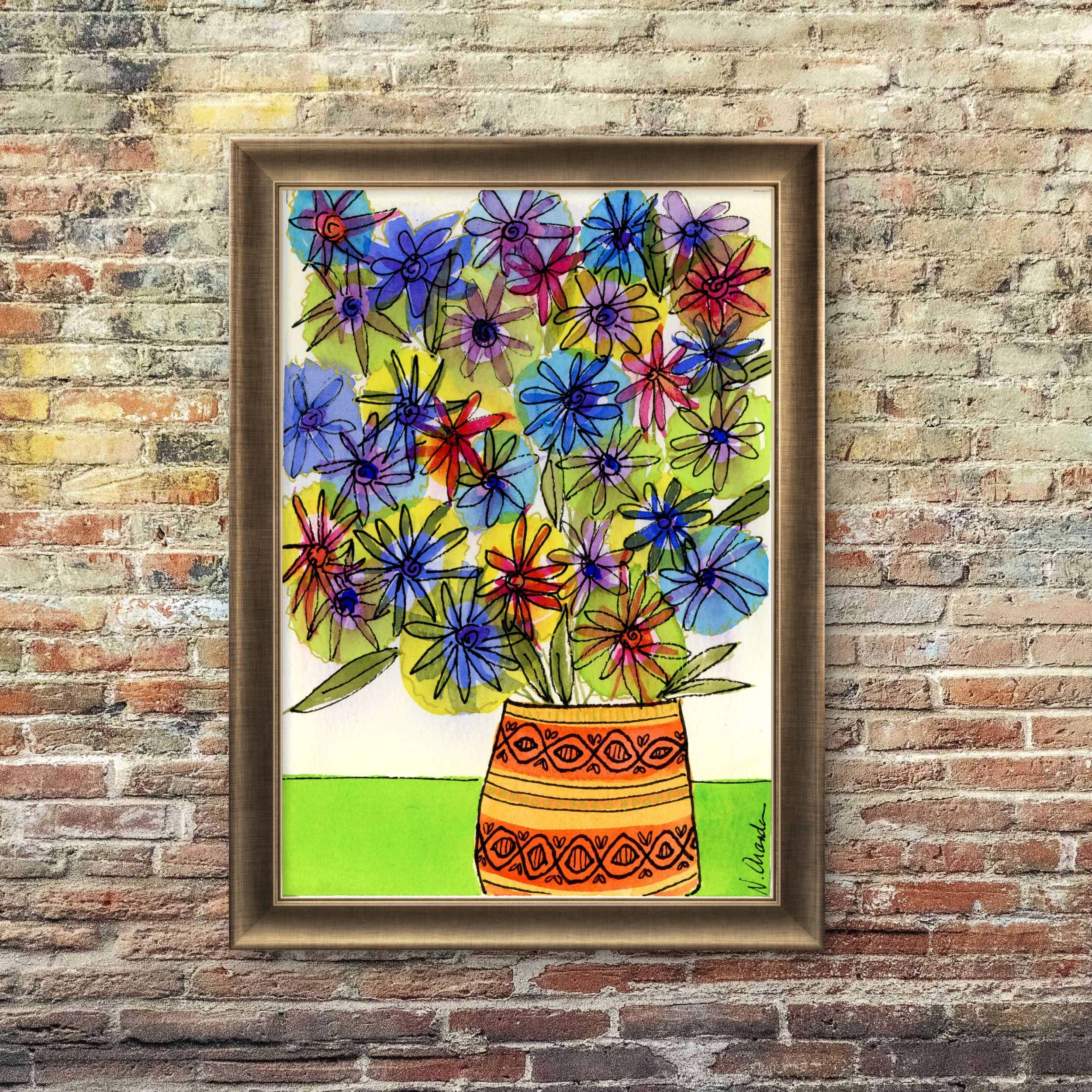 Star Flowers - print