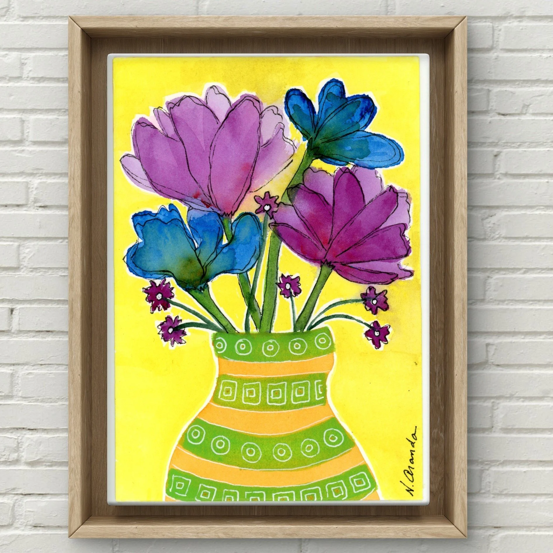 Silk Flowers - print