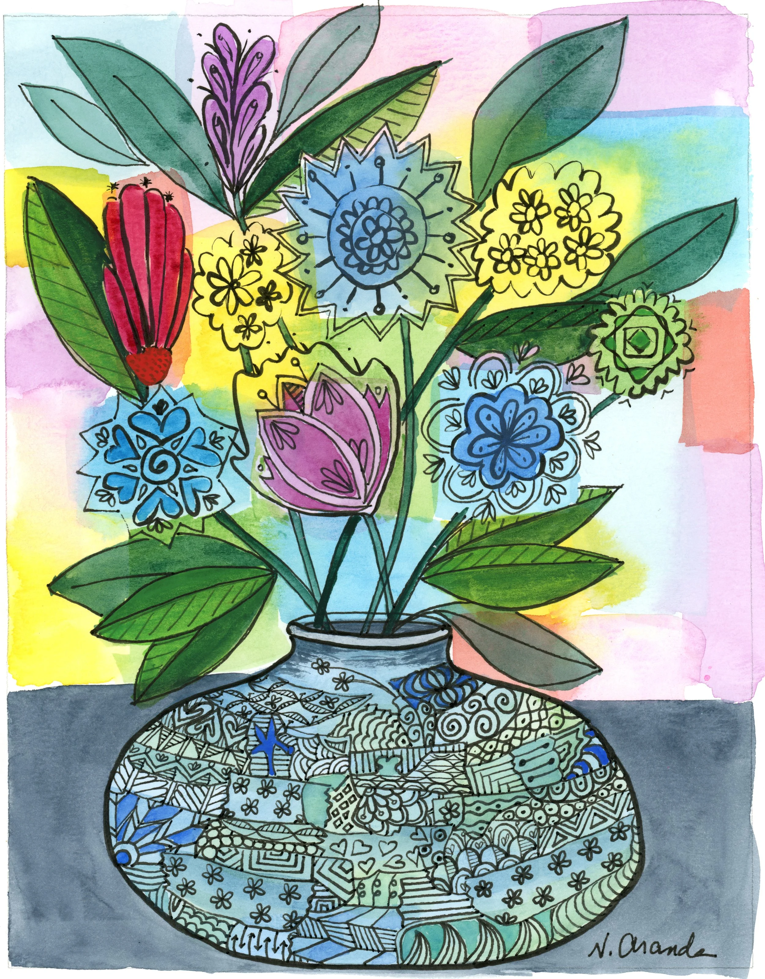 Zendoodle Vase