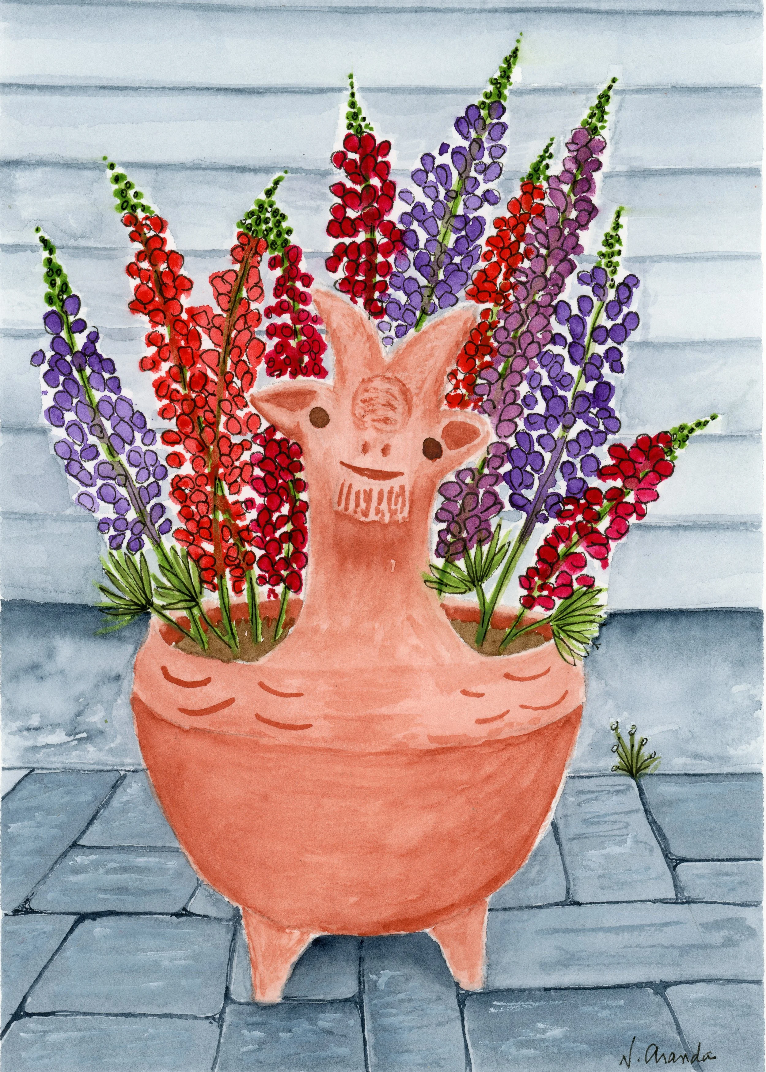 Lupines and a Goat's Ass