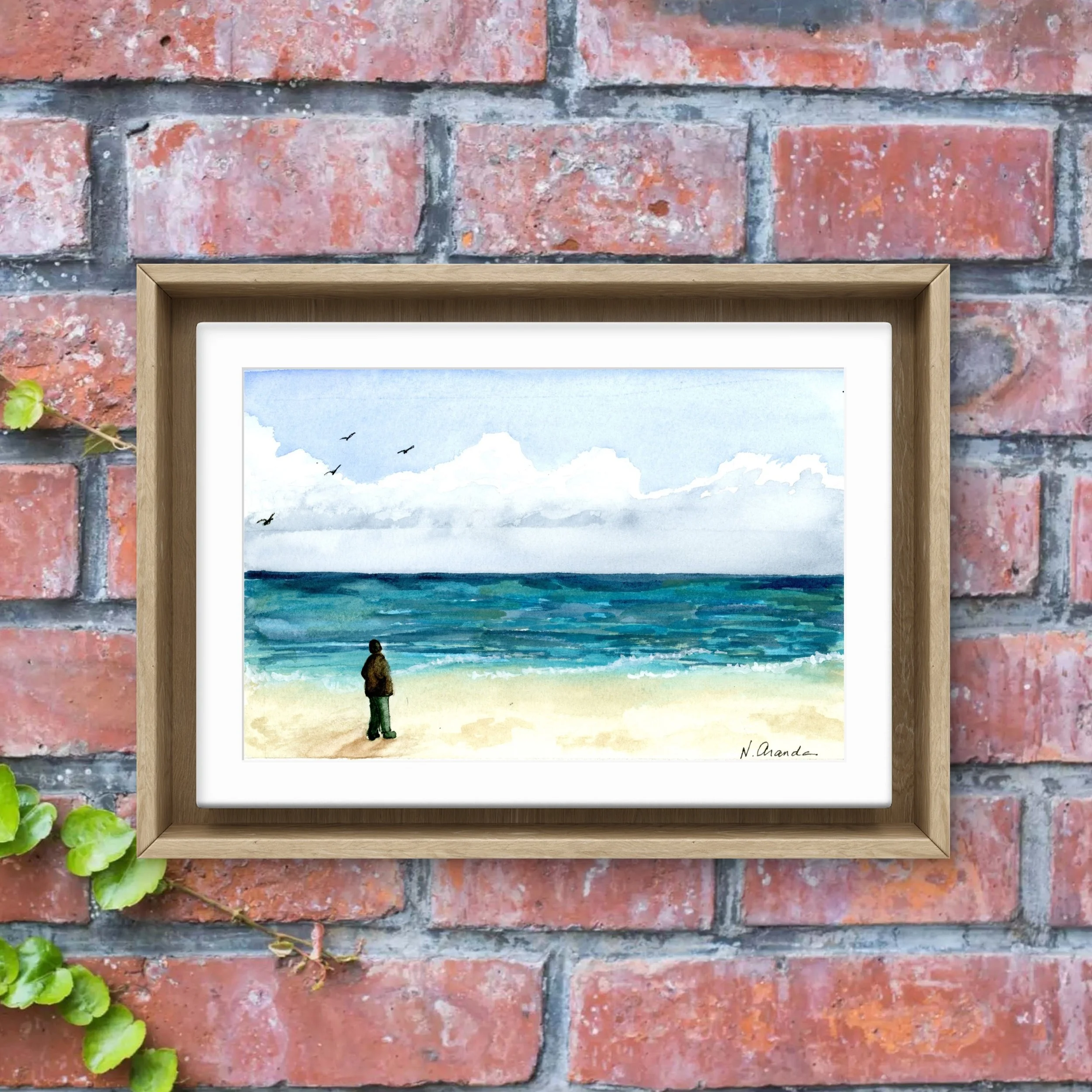 Winter Beach - print