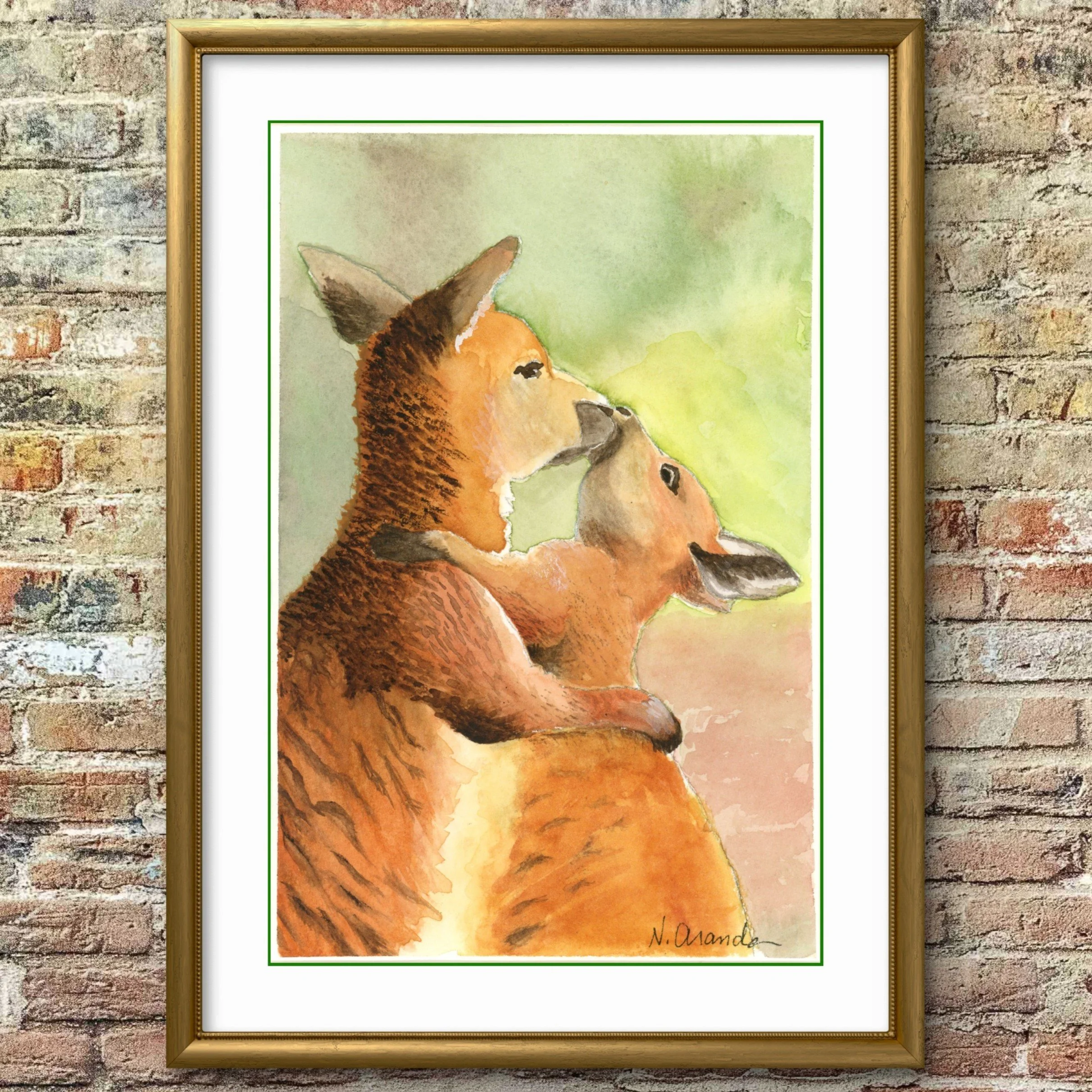 Kangaroos - print