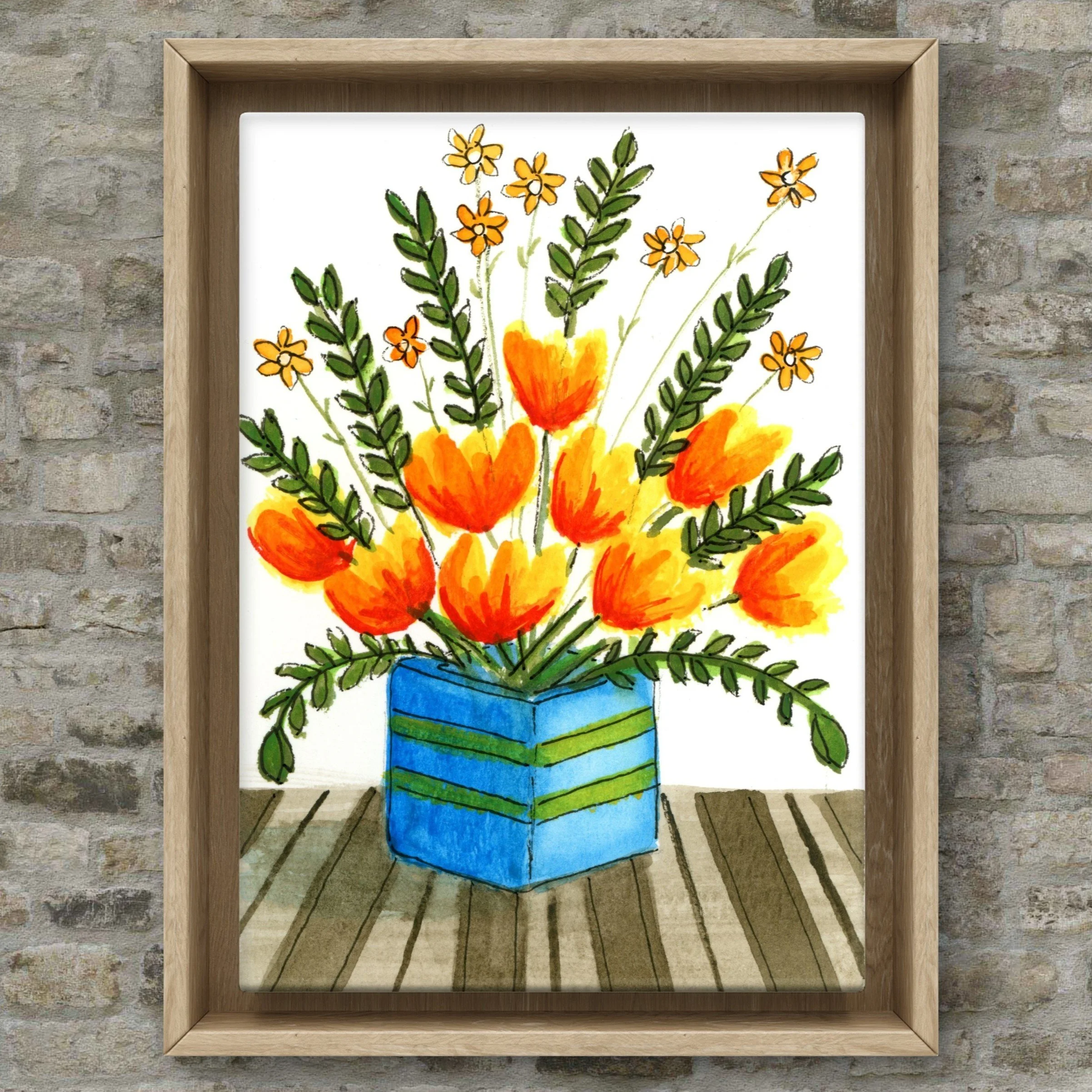 Square Vase - print