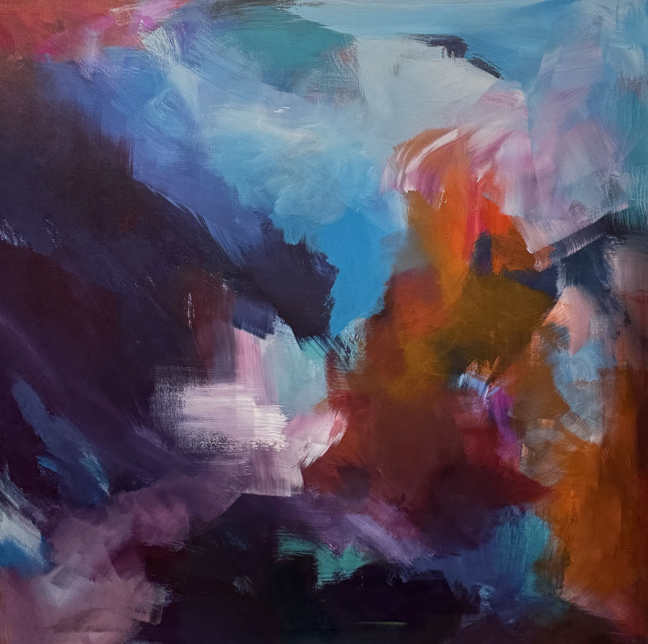 Broken Open | 36x36 | $1,300