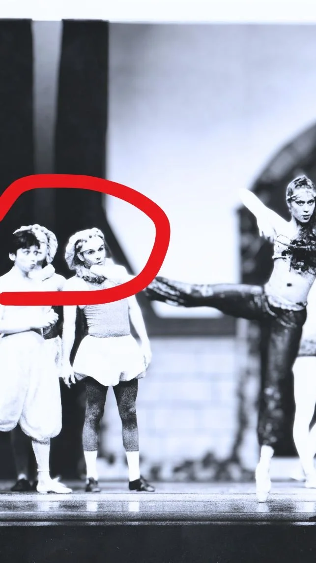 JOHN AND MARI CLOWNING AROUND IN AN OPERA AT THE UNIVERSITY OF ARIZONA