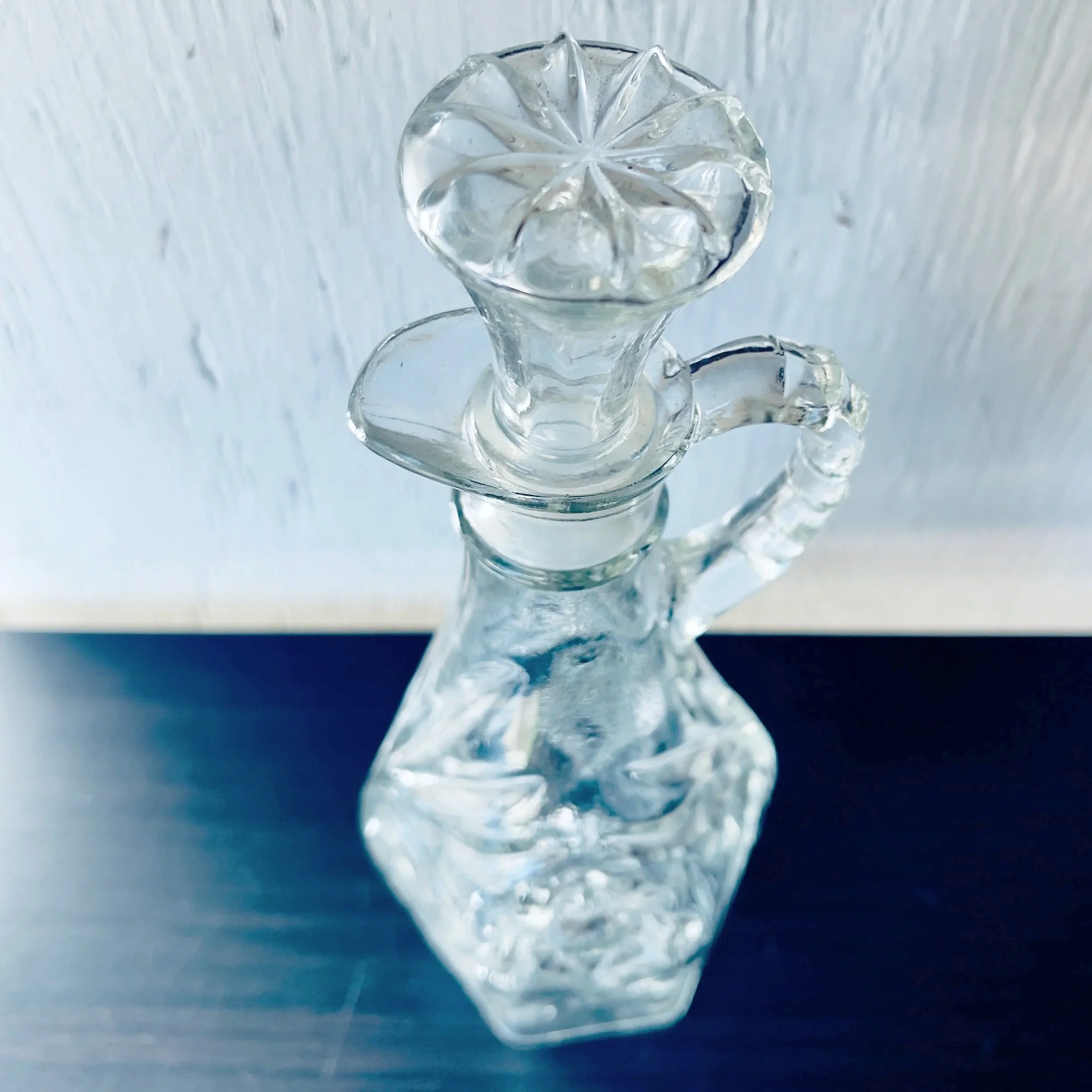 Cruet EAPC Glass "Star of David" - Anchor Hocking, USA