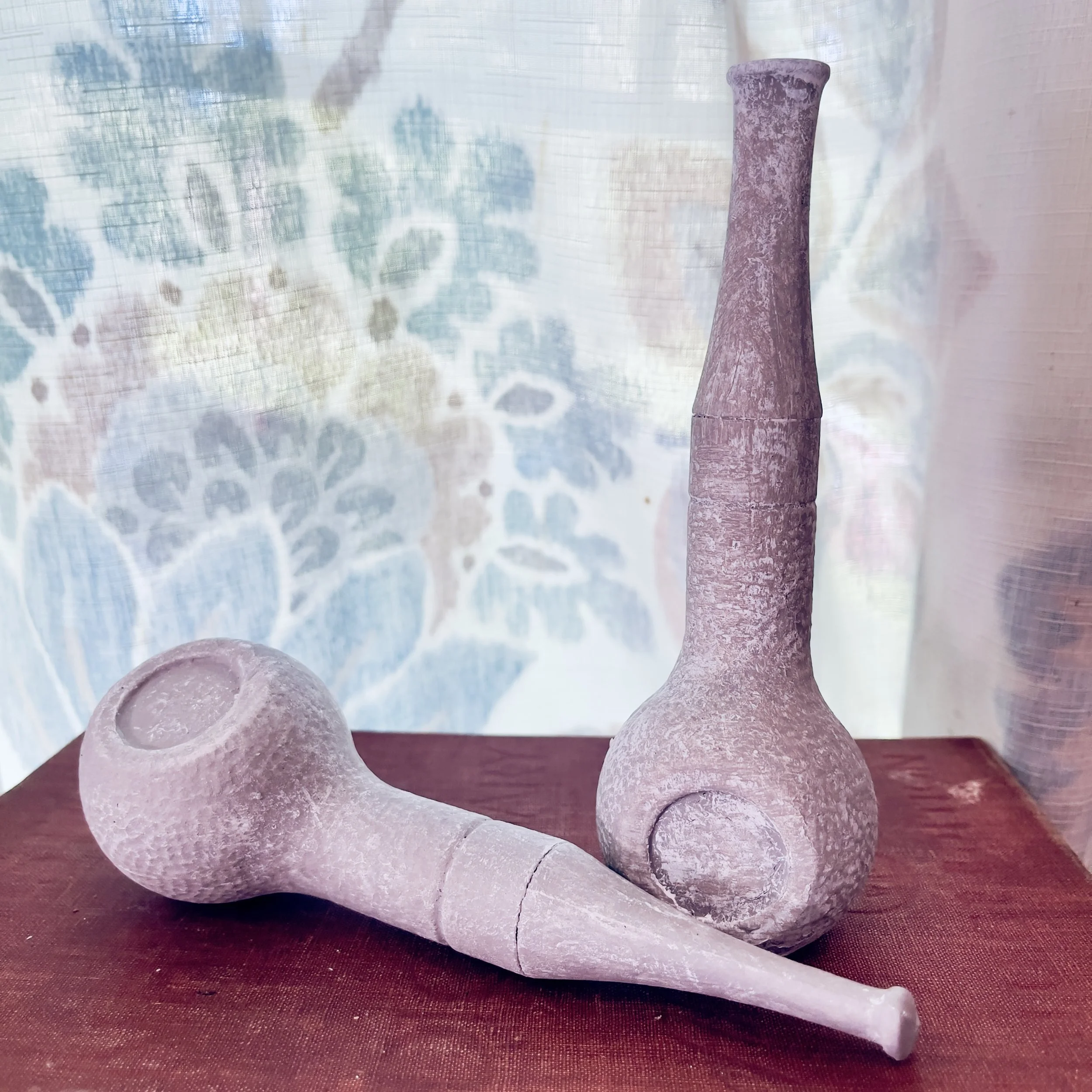 Pipe Statuary Shelf Sitters - Pair