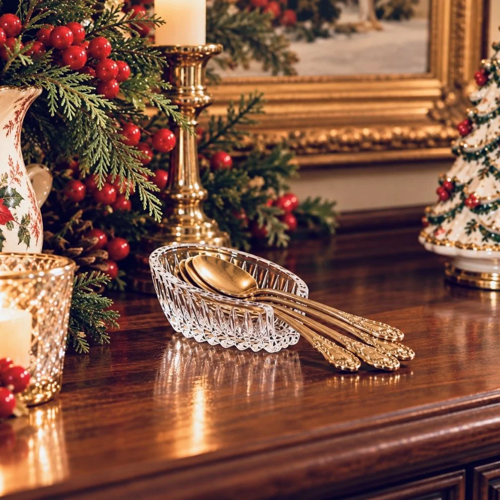 Crystal Spoon Caddy Glass - Princess House