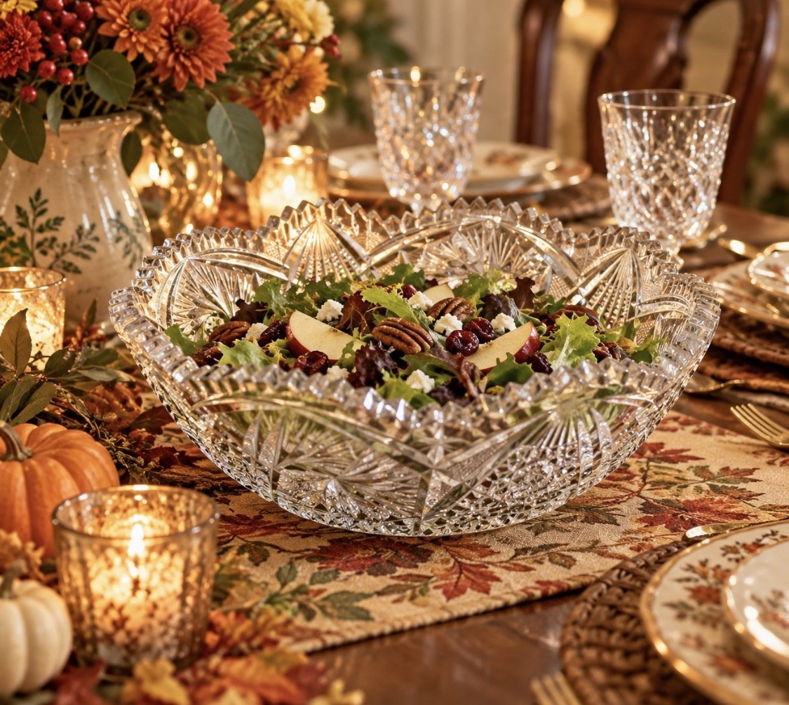 Glass Salad Bowl Anchor Hocking, USA