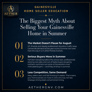 The Biggest Myth About Selling Your Gainesville Home in Summer