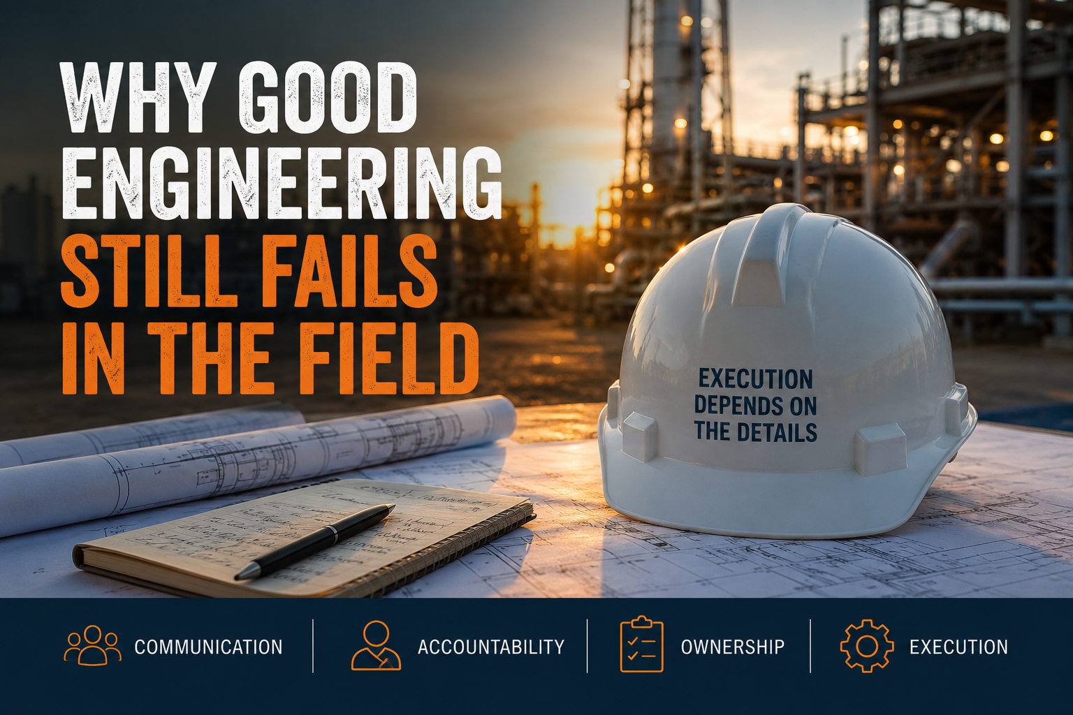 Hard hat at an oil and gas processing facility