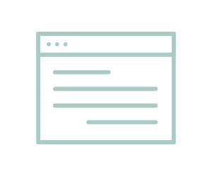 Icon of computer used for medical coding services