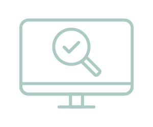 Icon of a computer used for medical coding auditing services