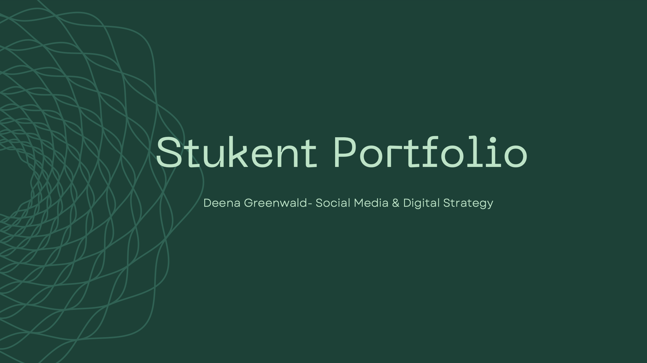 Stukent Social Media Content Portolio