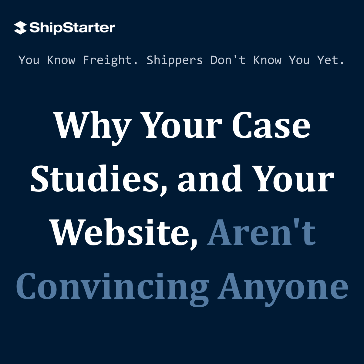 Why Your Case Studies, and Your Website, Aren't Convincing Anyone