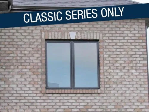 Anderson casement windows with screens. Classic Series only.