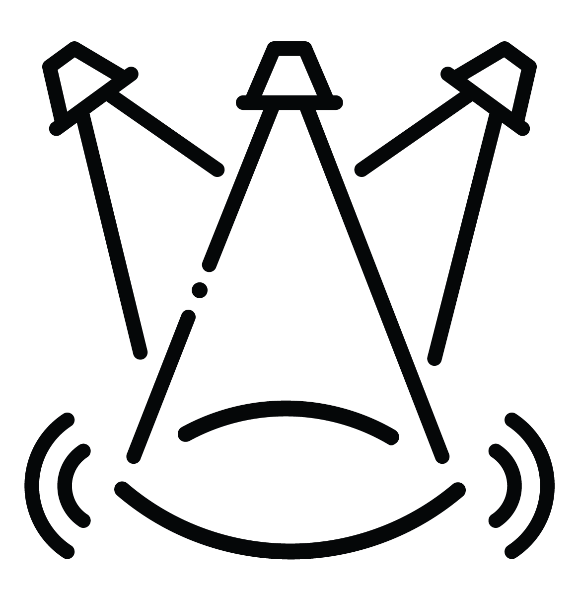 Sketch of a spotlight.