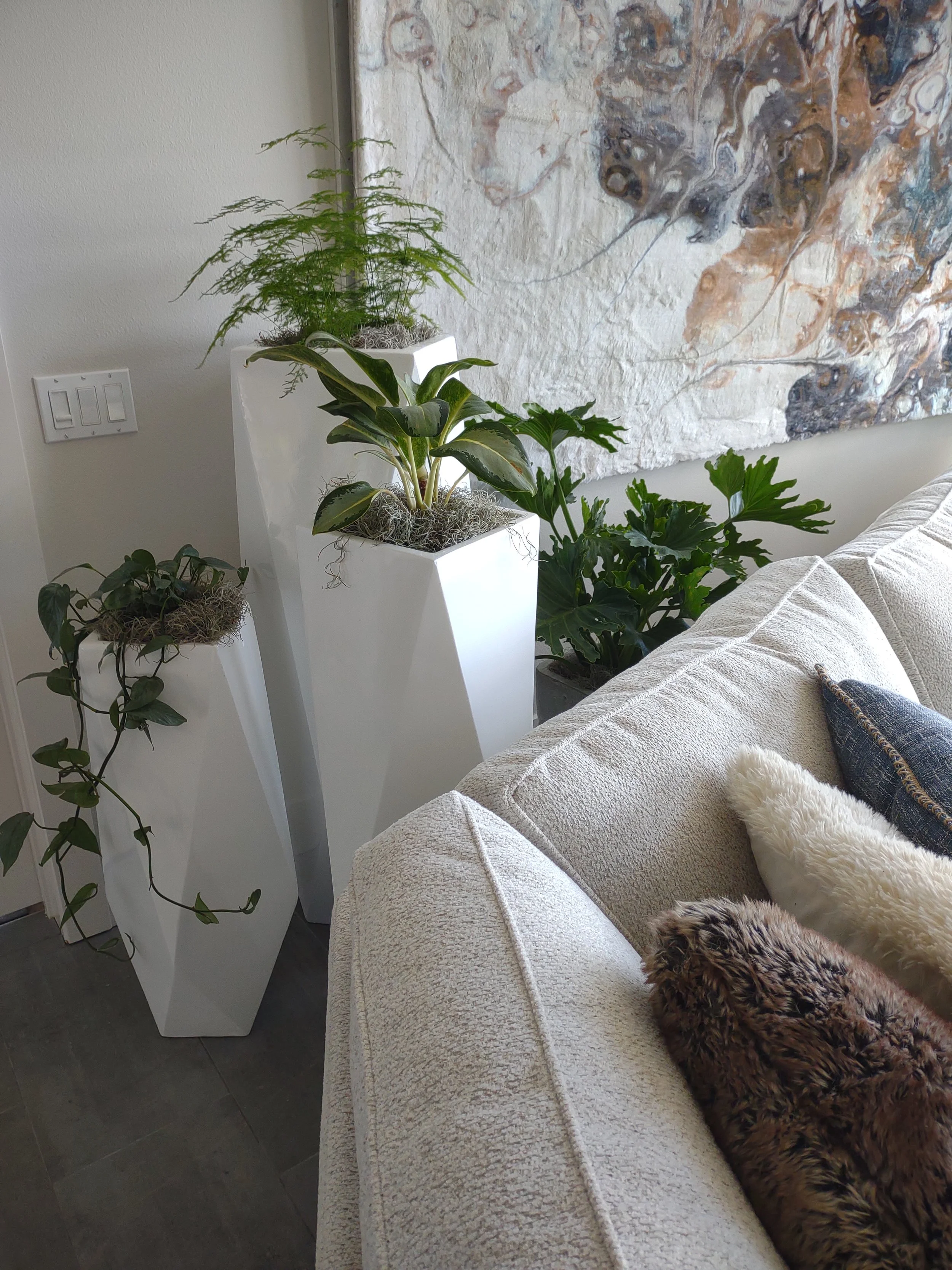 Quail Ridge project showcasing completed plant placement in a Boise home.