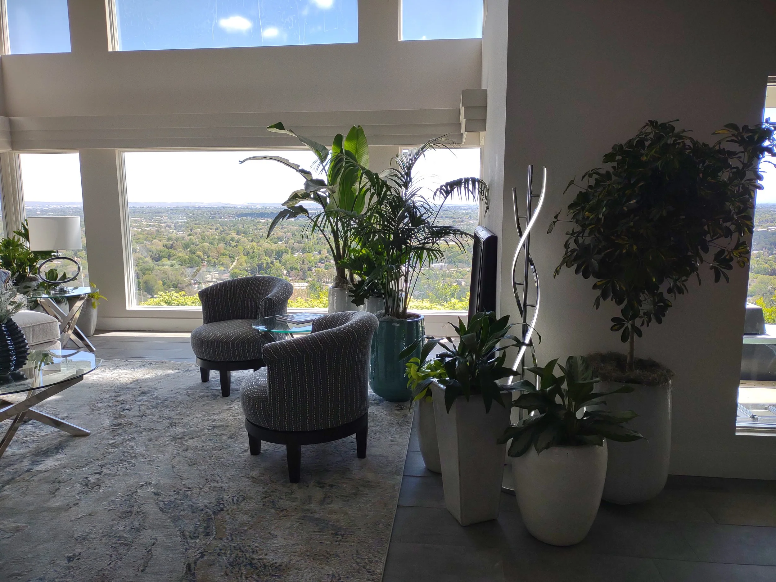 Completed plant styling and quail Ridge project, Boise residential setting.