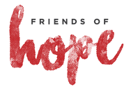 Text reading 'Friends of Hope' in red and black font.