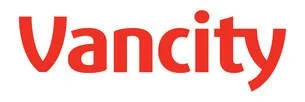 Vancity logo in red text.