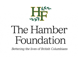 Logo of The Hamber Foundation with a green leaf design and the tagline 'Bettering the lives of British Columbians.'