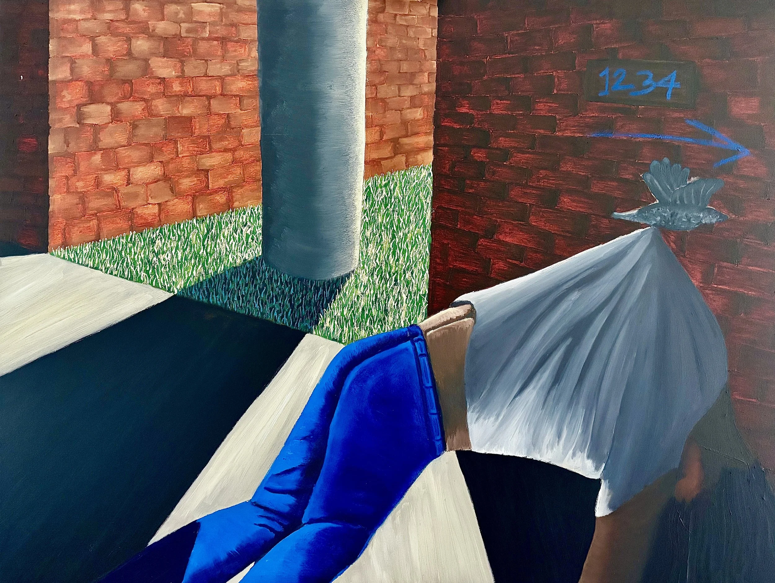 Atropos' Crow (2025)
Oil on canvas