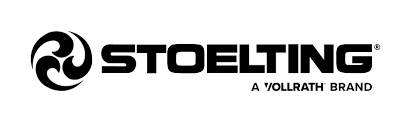 Stoelting logo with a stylized circular emblem and bold text