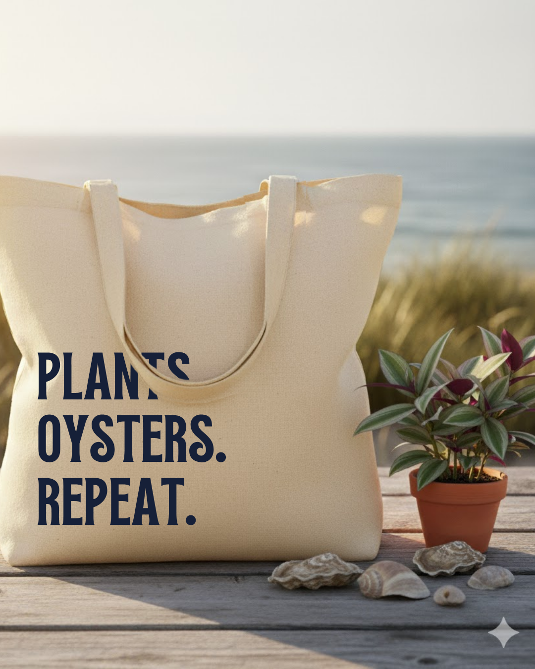 Tote bag mock-up for Coastal Cultivation brand identity