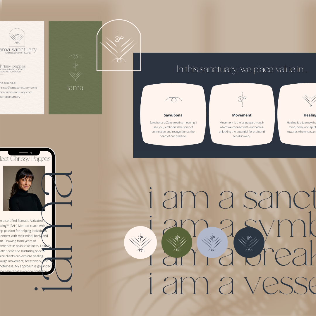 Full branding identity for wellness business