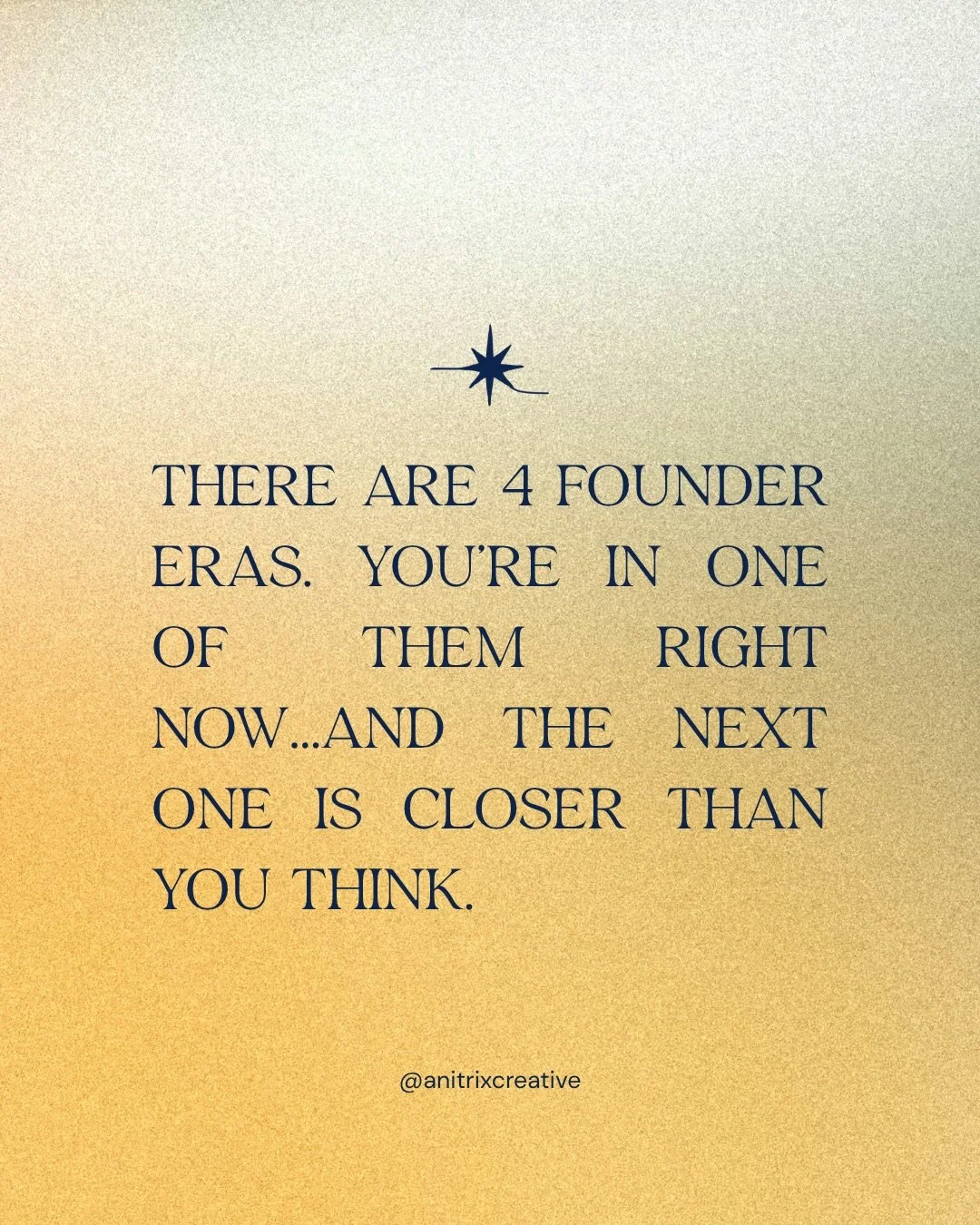 You&rsquo;re building like you&rsquo;re in an era you haven&rsquo;t actually reached OR one you&rsquo;ve already left behind.

Over-investing before you have clarity.
Under-investing after clarity arrives.
Chasing aesthetic when the gap is messaging.