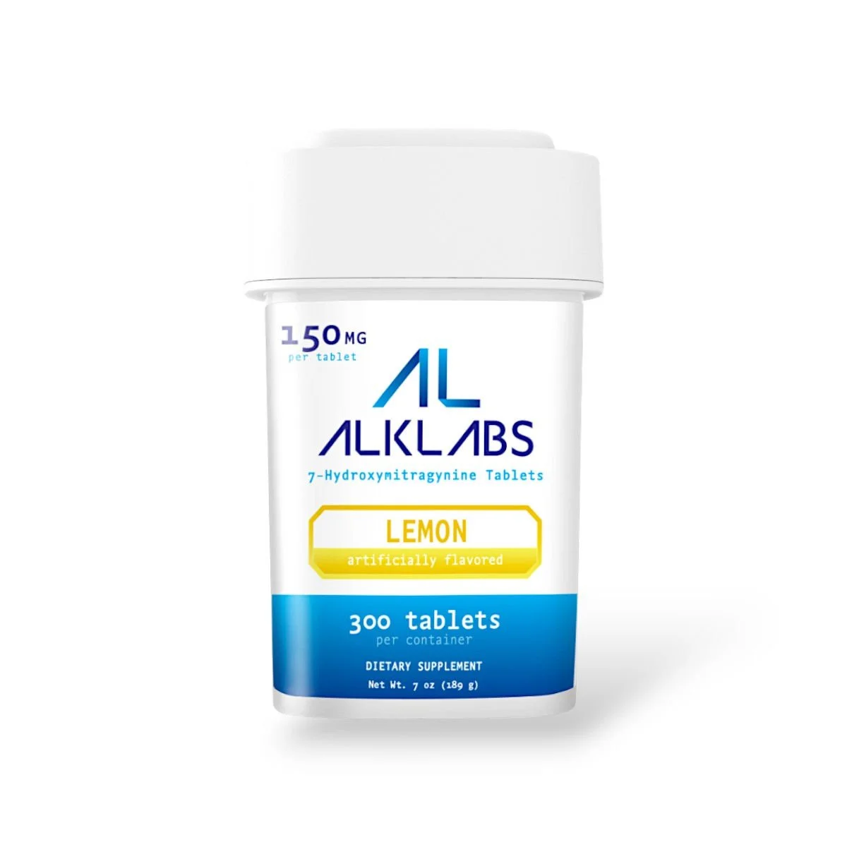 AlkLabs 7- Hydroxymitragynine Lemon 150mg Tablet 300ct