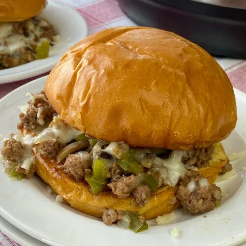 Philly Cheeseburger (Easy, 4-Point Weight Watchers Dinner)