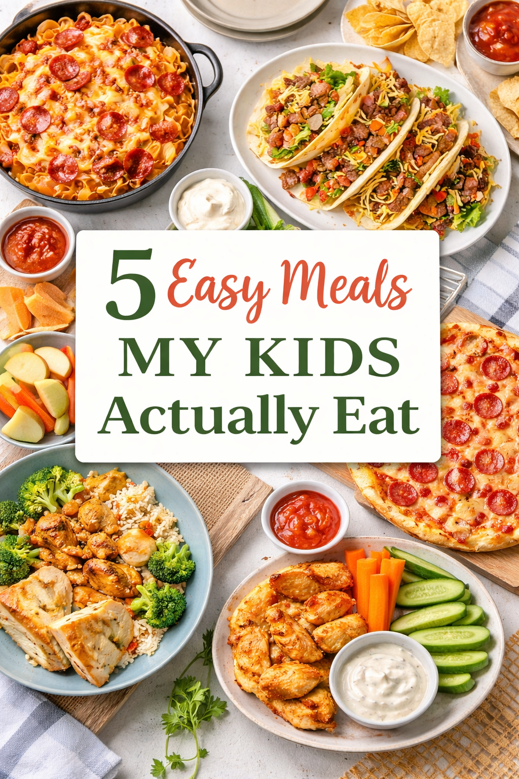 5 Easy Dinners My Kids Actually Eat (Busy Mom Version)