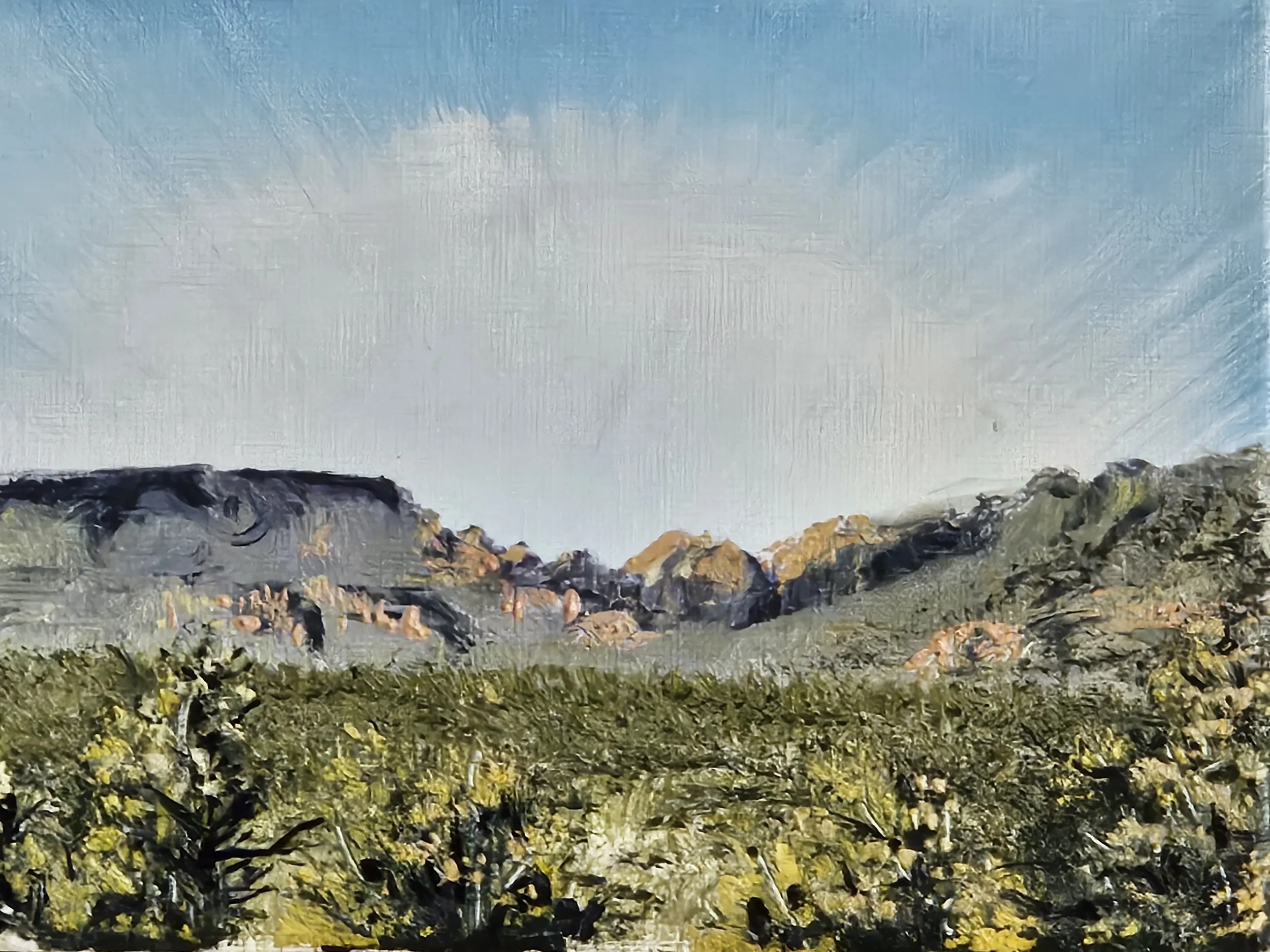 West Saddle - Oil on Canvas 5 x 7"