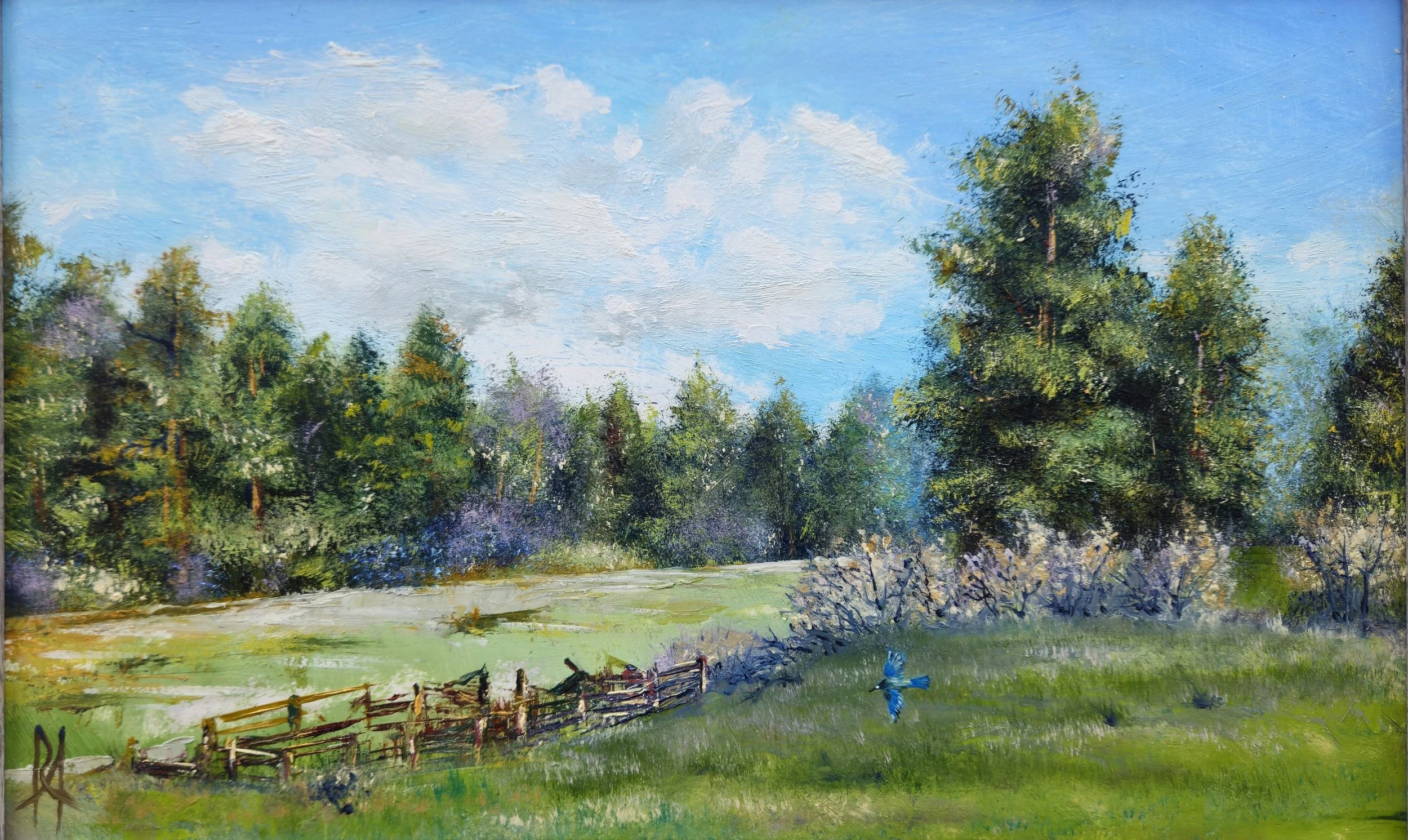 Lower Corral - Oil on Panel (sold)