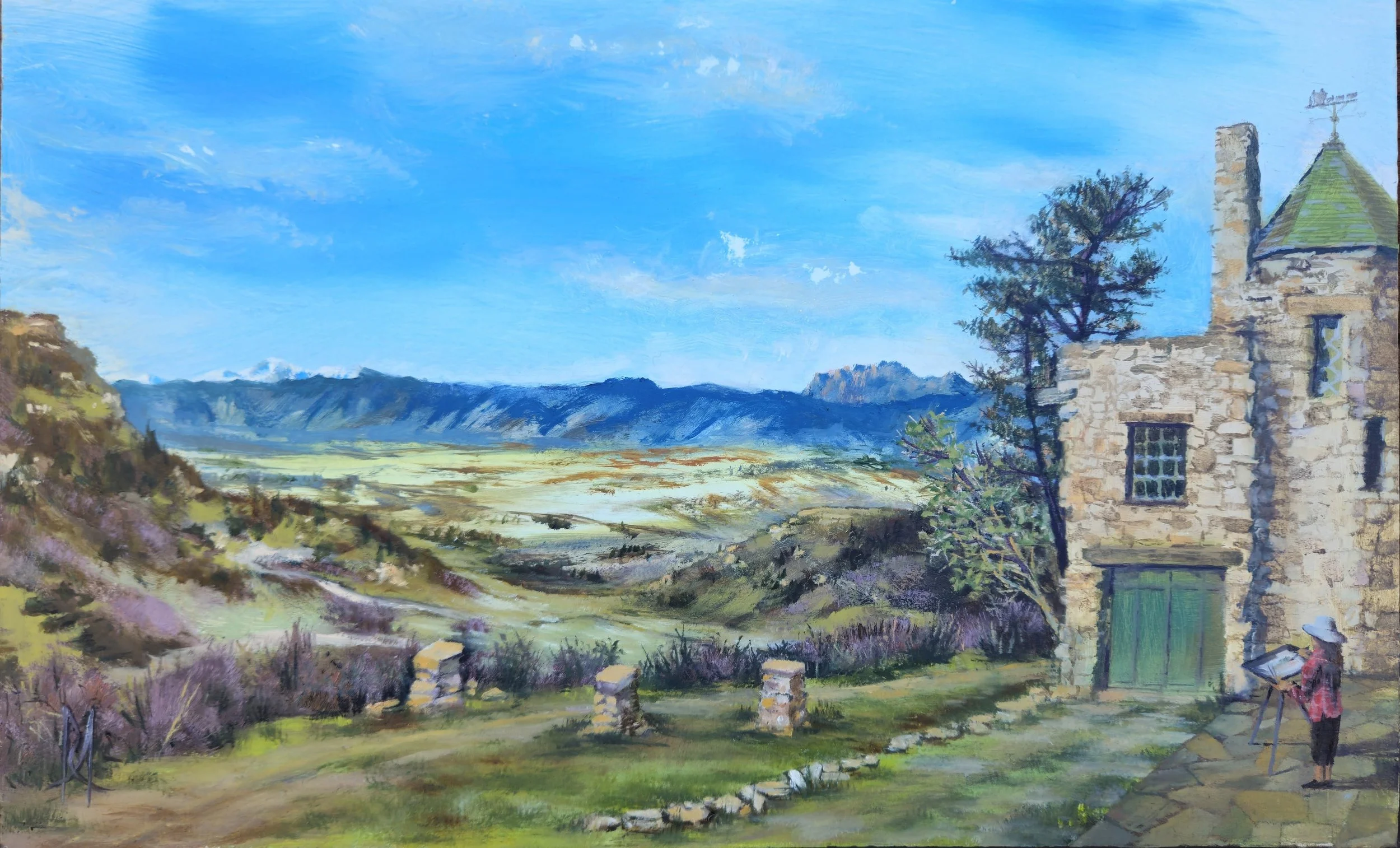 Painters View - Oil on Panel  (sold)