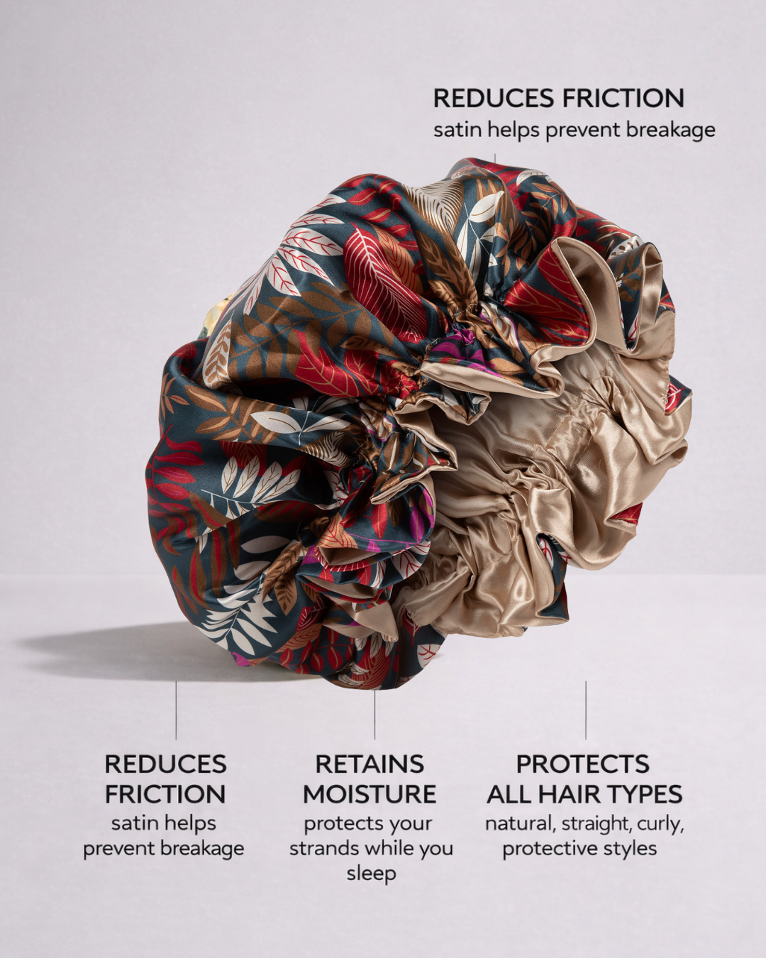 StayOn Satin Bonnet Seeing Green