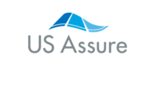 US Assure logo with stylized blue sailboat and wave design