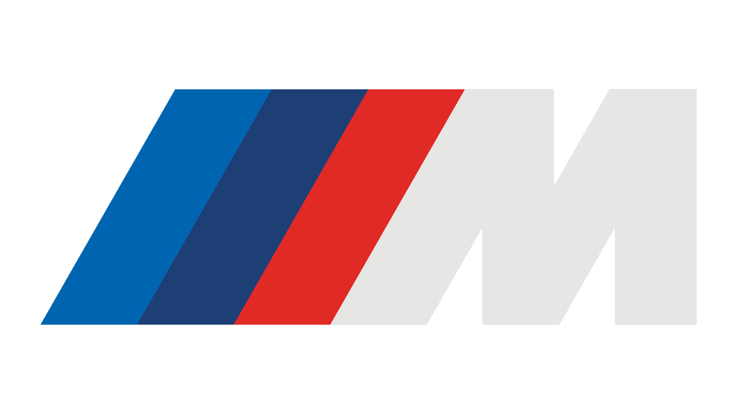 BMW M logo with red, blue, dark blue, and gray stripes