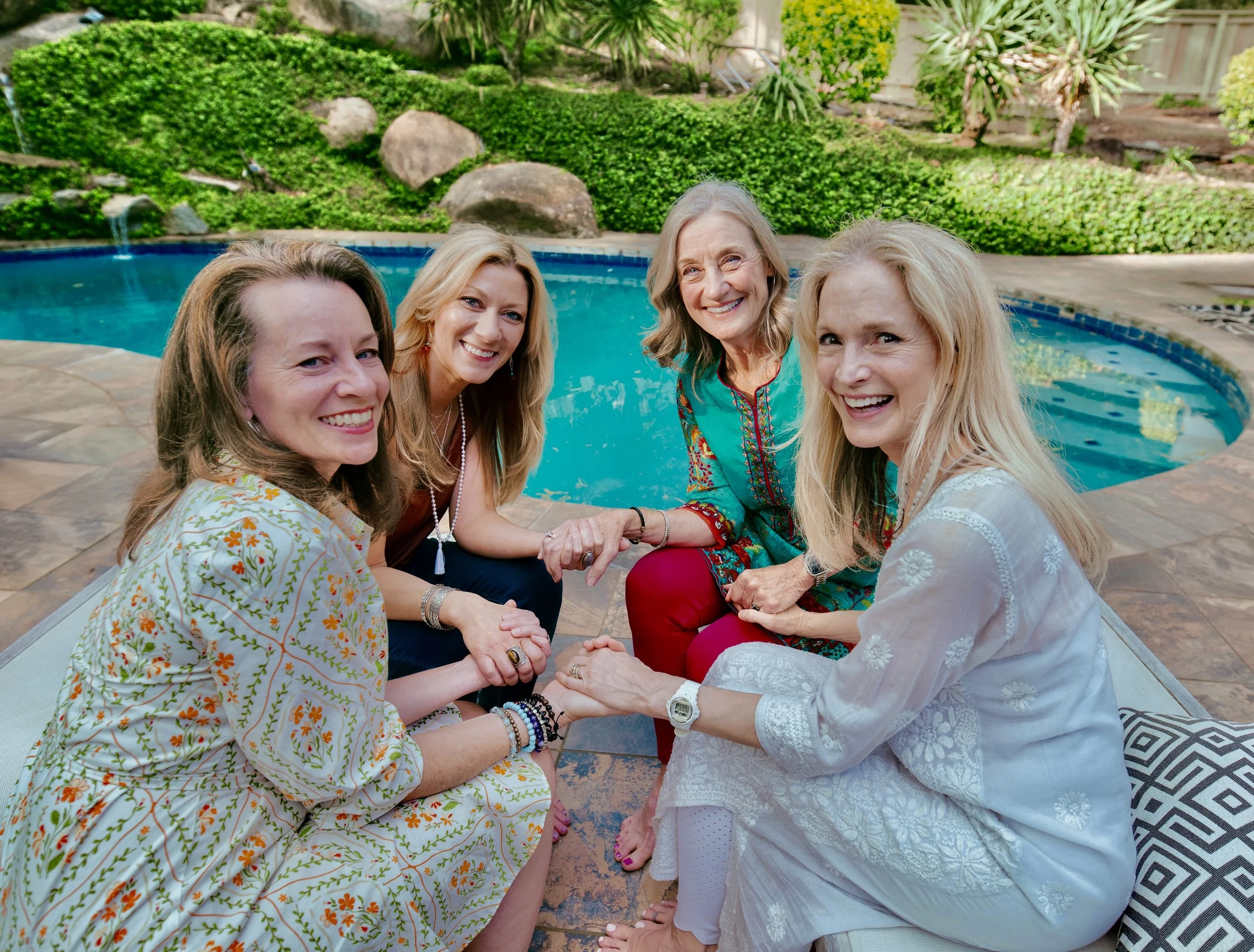 Faculty of the Sakhi Yoga School gather together to plan for the next teacher training.