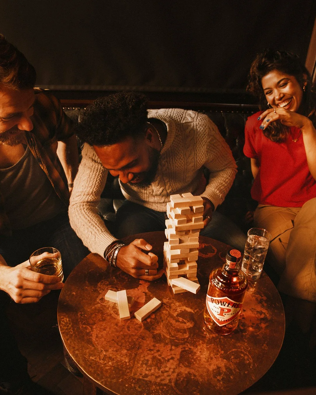 Powers Irish whiskey lifestyle photography in Dublin pub