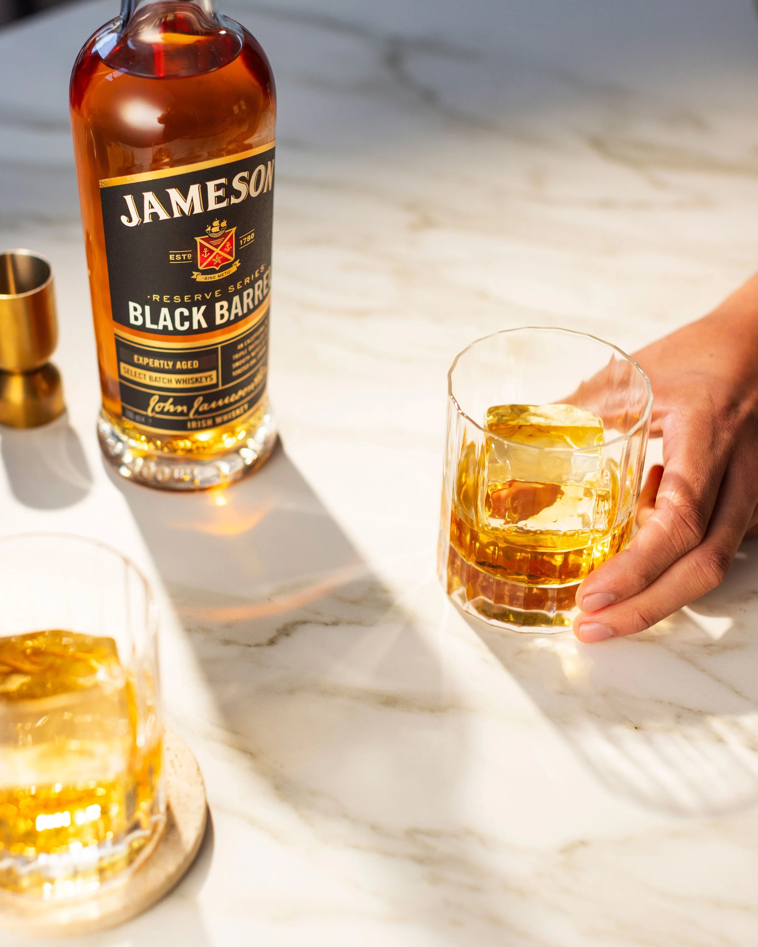Jameson Irish Whiskey, Black Barrel, lifestyle & cocktail photography by Sadhbh Kenny. 