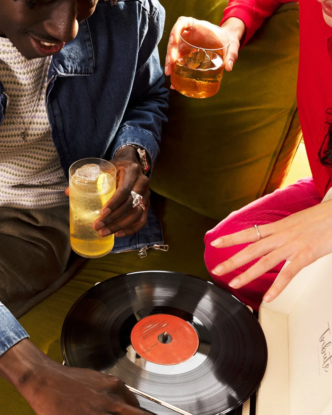 Lifestyle drinks photography featuring Jameson Triple Triple in a modern social setting